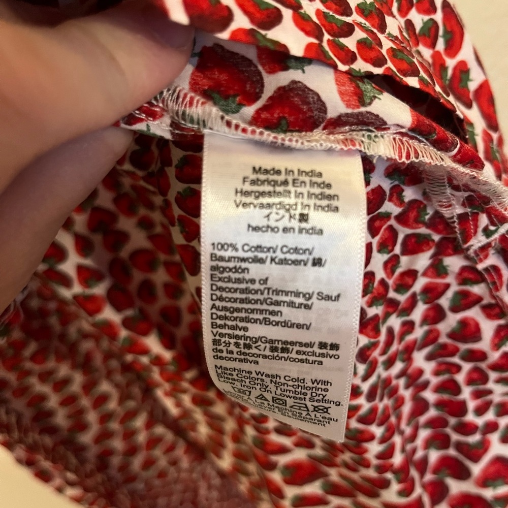J. Crew Strawberry Smocked Midi Dress with Tie Shoulders - Picture 6 of 6